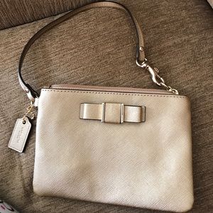 Small gold wristlet